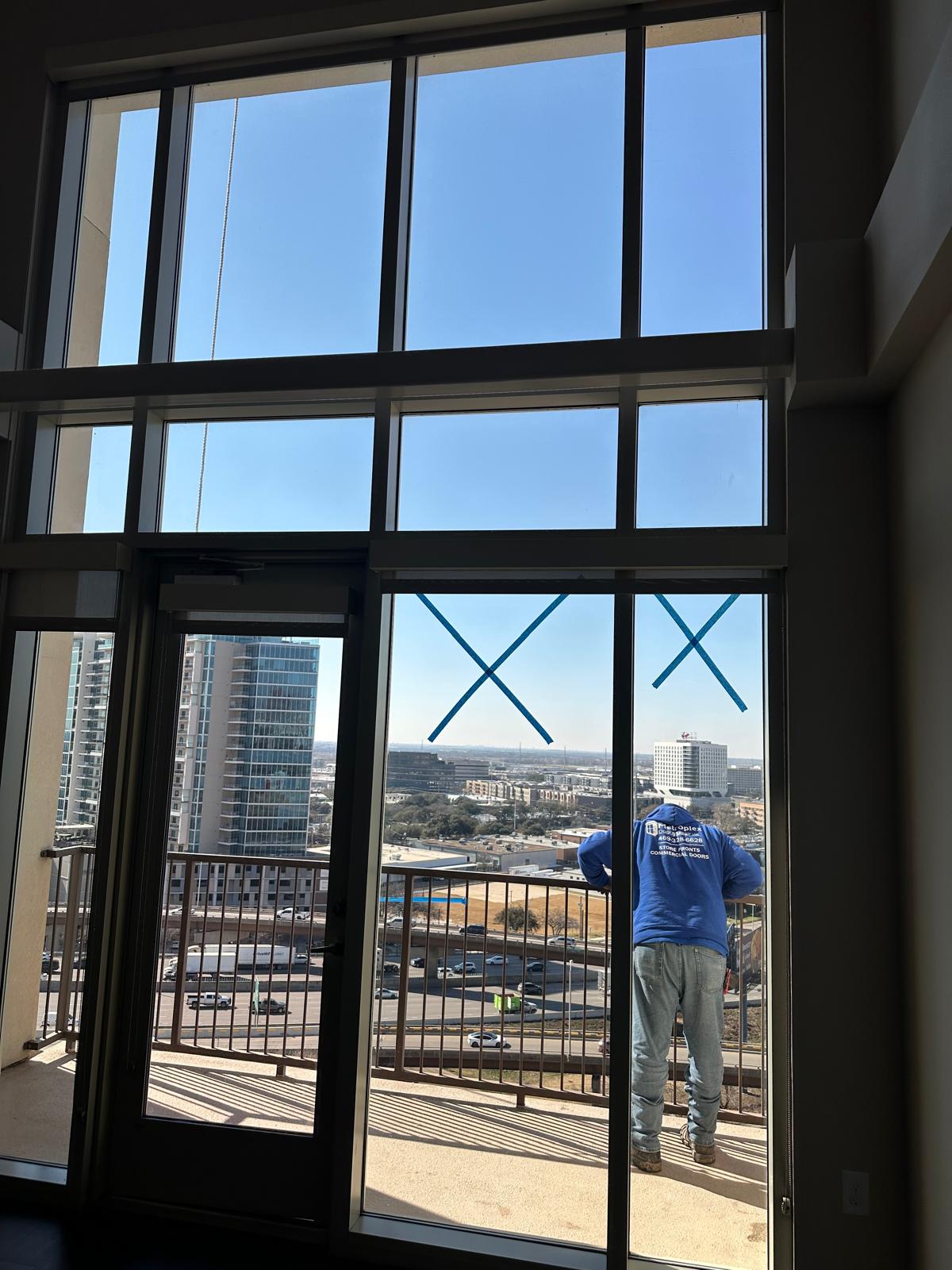 Balcony window glass project